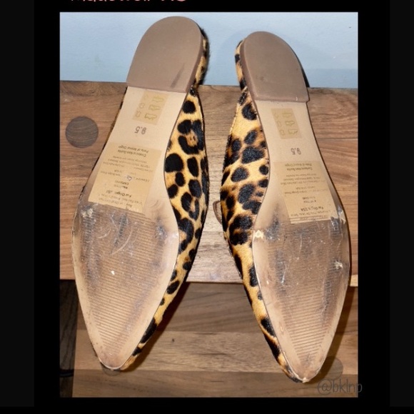 MADEWELL FRANCES SKIMMER MULES ⚡️SOLD OUT⚡️ Leopard Print ⚡️ 9.5 - Picture 7 of 8